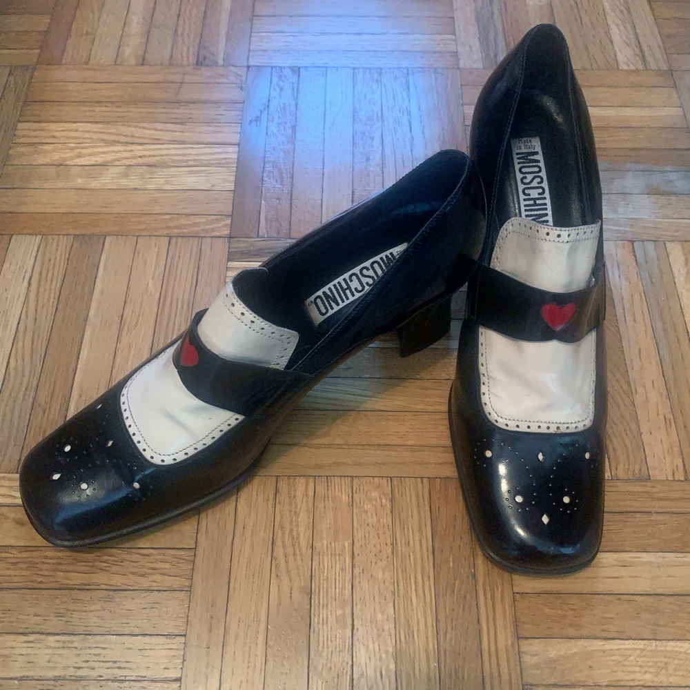 Vintage Moschino High-heeled slip on pump